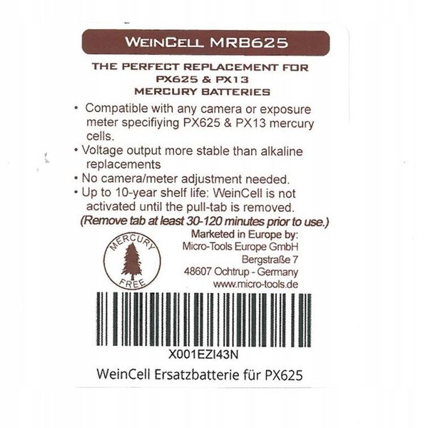 Bateria WEIN Cell zamiennik dla PX625 zdjęcie 2