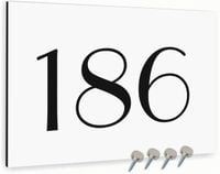 Tabliczka adresowa Dibond Tablica adres działki Biała 20x15