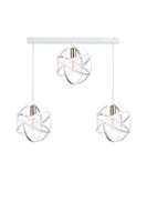 Lampa wisząca 3xE27 POLA WHITE/GOLD