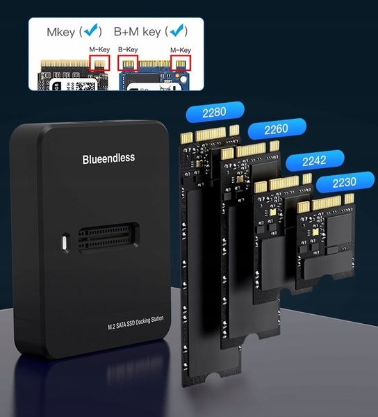 Stacja dokująca dysków M.2 NVME adapter SSD M2 dysk zdjęcie 6