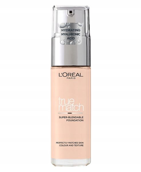 Fluid True Match Loreal Podład Do Twarzy N1 Neutral Undertone/Ivory 30 ml zdjęcie 1