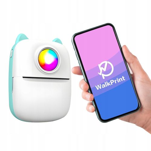 Mini Drukarka Termiczna ORYGINALNY Do Zdjęć Przenośna Kot RGB + 21 GRATISÓW na Arena.pl