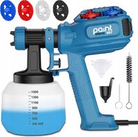 2X Pistolet Malarski Agregat Natryskowy 850W HVLP Do Ścian Drewna 1500ml