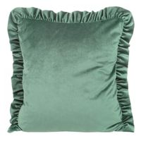 Poszewka Welwetowa Z Falbankami 45X45 miętowa
