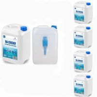 WODA DEMINERALIZOWANA Z LEJKIEM DESTYLOWANA ATEST JAKOŚĆ 6 x 5 L 30 L