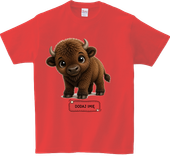Koszulka T-shirt dla dzieci - Żubr - Dodaj imię jeśli chcesz