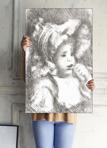 Child with a Biscuit, Pierre-Auguste Renoir - plakat 59,4x84,1 cm na Arena.pl