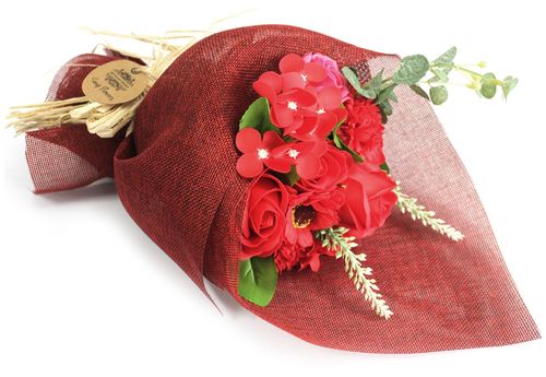 CZERWONY BUKIET MYDLANY na Arena.pl