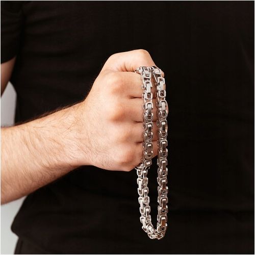 Łańcuszek męski naszyjnik splot królewski stal chirurgiczna gruby BLINGART na Arena.pl