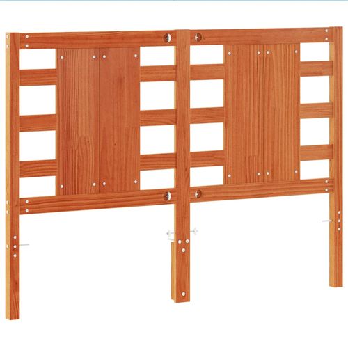 Wezgłowie do łóżka, woskowy brąz, 135 cm, lite drewno sosnowe na Arena.pl