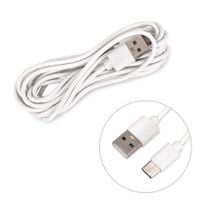 Ładowarka USB C Kabel Przewód Zasilający Uniwersalny Biały Długi 3m