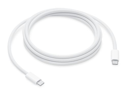 Kabel Przewód Apple USB-C do USB-C tkany 240W 2 metry Biały na Arena.pl