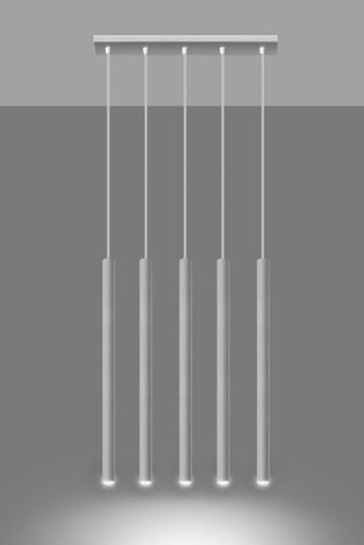 LAMPA wisząca Pastelo SL.0468 metalowa OPRAWA listwa ZWIS tuby sople białe na Arena.pl