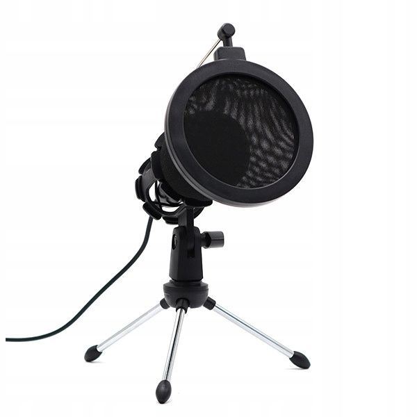 MIKROFON ZE STATYWEM STOJAKIEM DO NAGRYWANIA STUDYJNY YOUTUBE GAMING zdjęcie 7