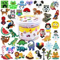 Koraliki do prasowania iron beads 5000 + szablony - zestaw dla dzieci