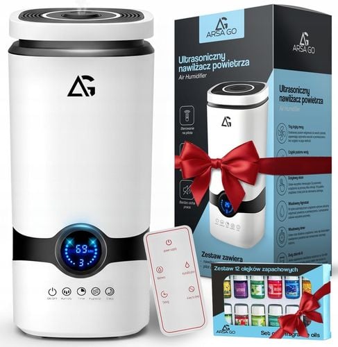 NAWILŻACZ POWIETRZA JONIZATOR AROMATERAPIA DYFUZOR TIMER PILOT + 12x na Arena.pl