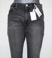 Damskie jeansy Tommy Hilfiger Como - Skinny szare WW0WW27229 oryg. -W33/L30