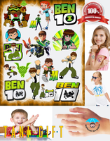 Duży Zestaw Mega Tatuaży zmywalnych - Ben 10
