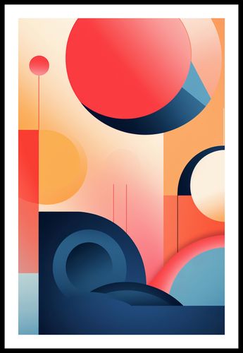 Plakat 53x81cm Geometryczne Marzenia na Arena.pl
