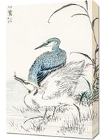 Obraz 40x60cm Night Heron, Kashu Japoński Vintage do Salonu