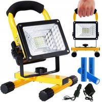 MOCNY HALOGEN PRZENOŚNY LED DUŻA LAMPA ROBOCZA AKUMULATOR NAŚWIETLACZ