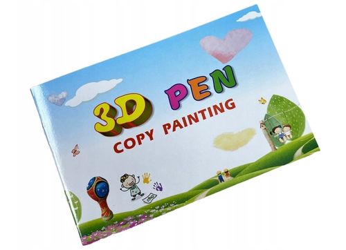 DŁUGOPIS 3D NIEBIESKI DRUKARKA 3D PEN DZIECI + WKŁAD 110m + MATA + SZABLONY na Arena.pl