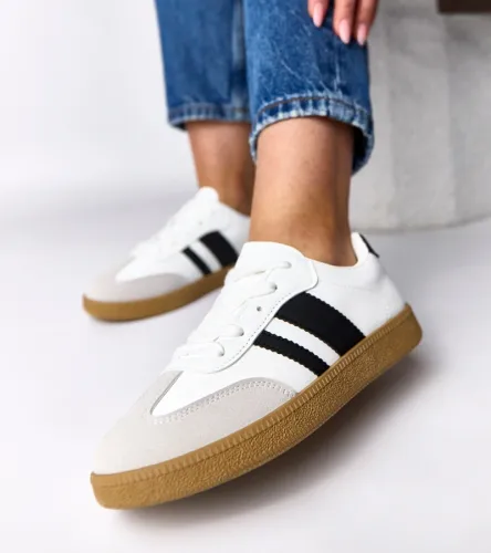 Białe sneakersy casualowe na platformie Thérèse 41 na Arena.pl