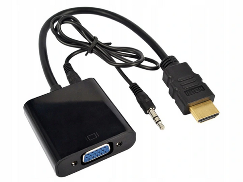 Konwerter HDMI wt. do VGA gn.+audio jack 3,5st. na Arena.pl