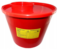 Pojemnik na odpady medyczne i materiał skażony 5 litrów