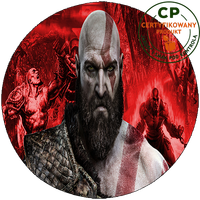 Opłatek waflowy na tort - God Of War