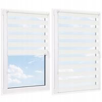 ROLETA DZIEŃ NOC GŁADKA Z NAPINACZEM WYMIAR 42x140 CM KOLOR BIEL SECRET