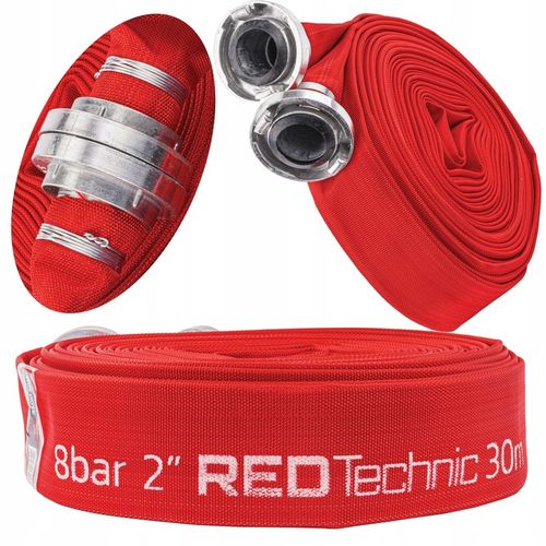 WĄŻ STRAŻACKI PARCIANY DO WODY SZAMBA SZYBKOZŁĄCZKA 2" 30 M 8 BAR na Arena.pl