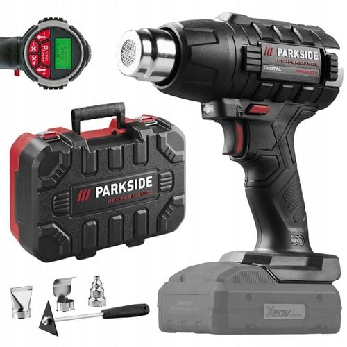 OPALARKA AKUMULATOROWA PARKSIDE PPHLGA A2 20V ZESTAW 3 DYSZE + WALIZKA na Arena.pl