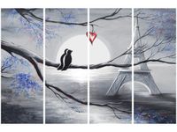 OBRAZ PTAKI ROMANTYCZNYM PARYŻU