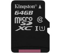 Karta KINGSTON micro SD 64GB microSD Class 10 + ADAPTER 100MB/s