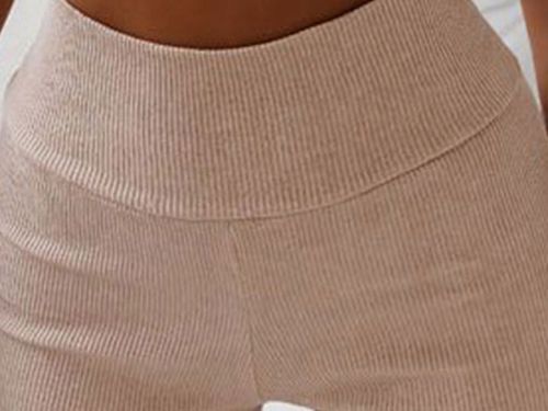 Spodenki damskie kolarki prążkowane wysoki stan modne wygodne prążek na Arena.pl