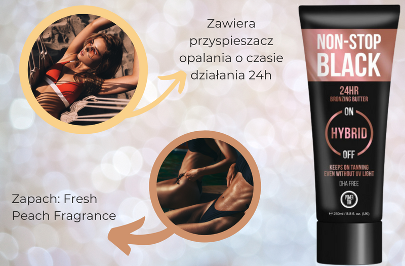 Power Tan Non-Stop Black Hybrid Bronzing Butter zdjęcie 3