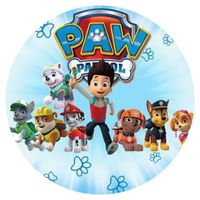 Opłatek na tort PAW Psi Patrol Pies Pieski Marshall Rubble Rocky Skye Zuma