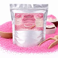 Maczki Cukrowe Różowe - posypka do tortów deserów gofrów i naleśników 50g