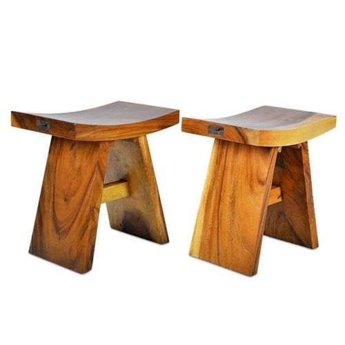 Taboret z drewna suar DIVERO na Arena.pl