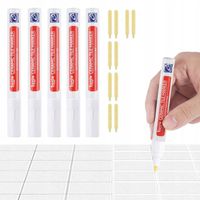ZESTAW 5X BIAŁY MARKER DO FUG WODOODPORNY DO RENOWACJI + ZAPASOWE KOŃCÓWKI