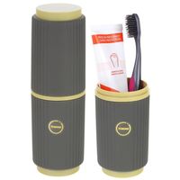 Podręczne Etui Podróżne Pojemnik na Szczoteczkę Pastę do Zębów - oliwkowy