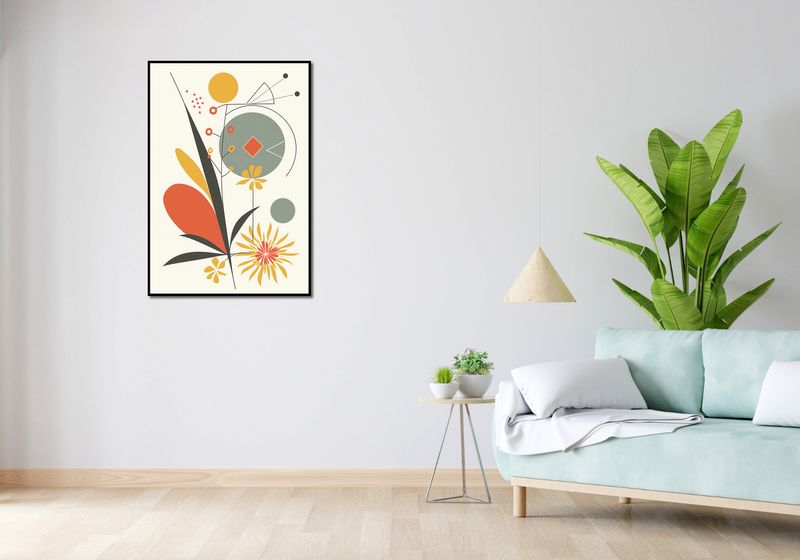 Plakat 68x98cm Geometryczny Ogród zdjęcie 4