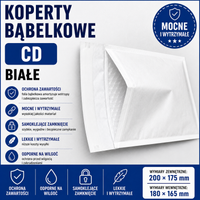 Koperty Bąbelkowe CD 100 szt koperty do małych przedmiotów Wytrzymałe Mocne