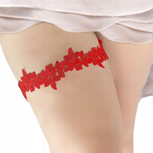 PODWIĄZKA CZERWONA na studniówkę podwiązki JAKOŚĆ HAND MADE matura 2024 na Arena.pl