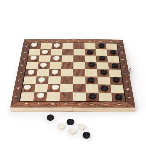 SZACHY DREWNIANE MAGNETYCZNE KLASYCZNE DUŻE WARCABY BACKGAMON GRA 3W1 34X34 na Arena.pl