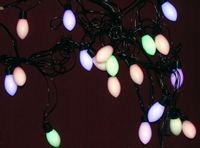 Lampki Duże Jajowate Kulki 20Led 4M. Kolor W-Wa