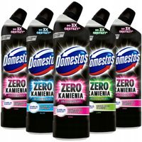 Domestos Zero Kamienia żel do WC zestaw mix 5 x 750ml Ocean Pink Lime