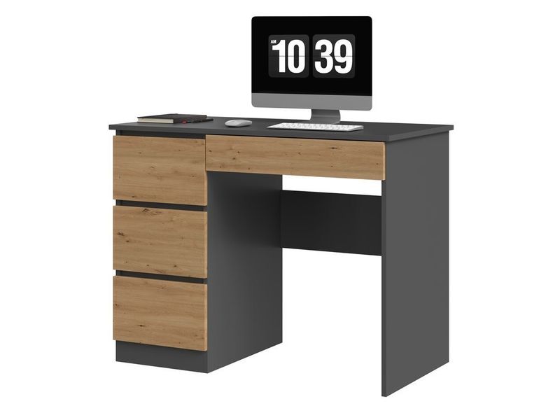 Emaga Biurko Mijas LEWE ANTRACYT ARTISAN zdjęcie 2