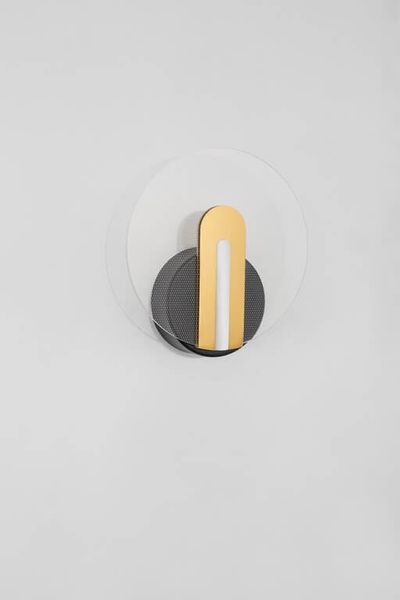 Okrągła lampa ścienna Ceja do sypialni LED 7W czarna złota zdjęcie 4